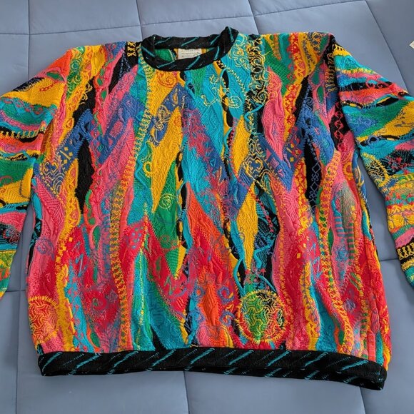 Vintage COOGI Sweater Men's XL Mercerised Cotton